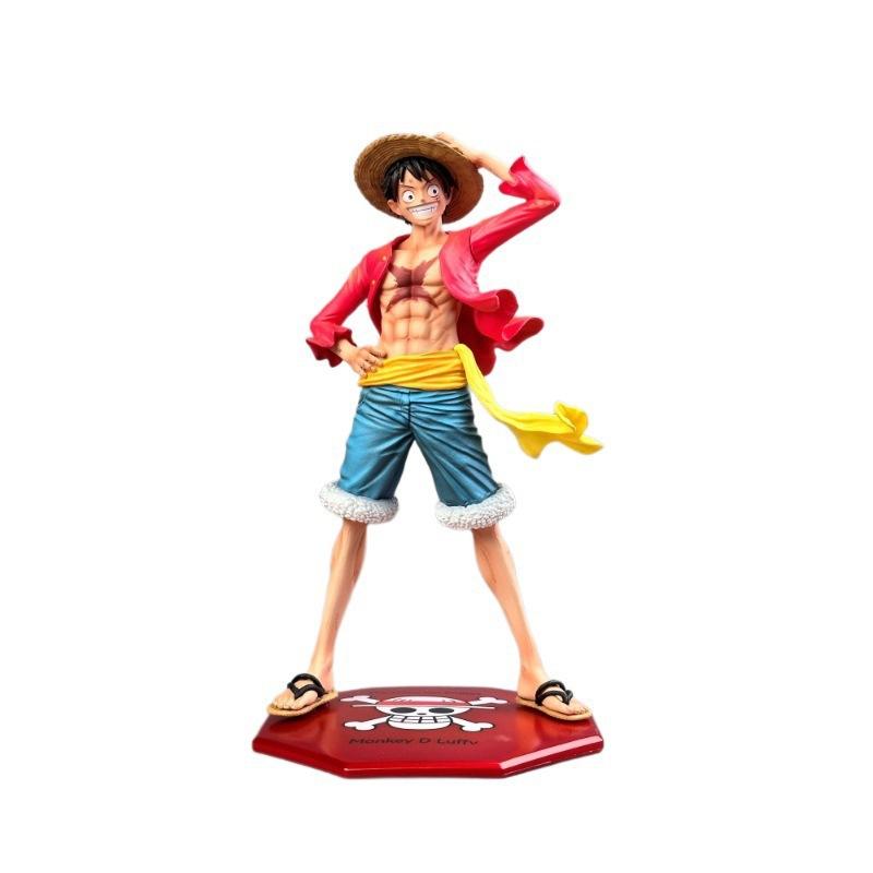 ONE PIECE ZERO Пресс-шляпа Остров Призраков Луффи, Капитан Пиратов Соломенной Шляпы, Улыбающийся Луффи в Соломенной Шляпе, Фигурка в Коробке