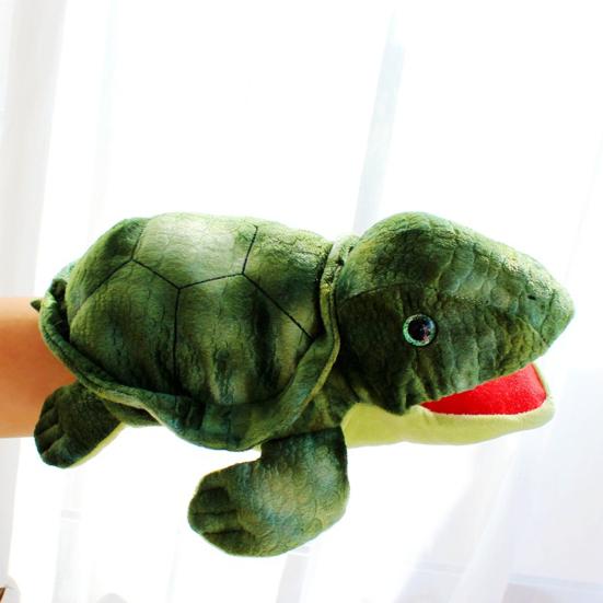 Plush Sea Animal Hand Puppet Movable Mouth Shark Whale Turtle Octopus Crab Hand Puppet Role Playing Pretend Play Doll Storytelling Prop Kids Gifts
