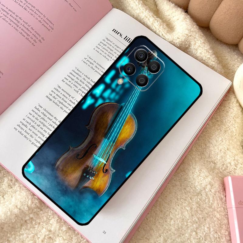 Музыкальные ноты Скрипка Классический чехол Для Samsung Galaxy M21 M12 M13 M14 M15 M06 M16 M36 M56 M31 M53 M32 M52 M35 M55 M34 M54