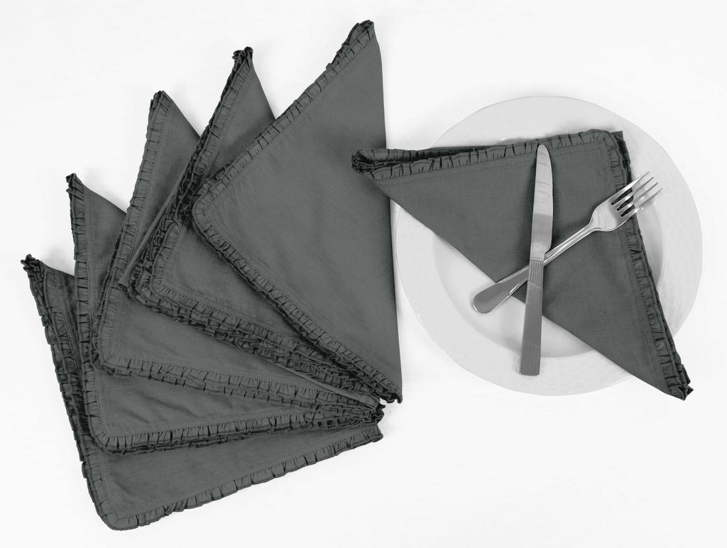 Vargottam Черный домашний декор вечеринки обеденный стол льняные многоразовые салфетки набор-упаковка из