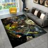 3D HD StarCraft Game Gamer ПК Коврик, Коврик для дома Гостиная Спальня Диван Коврик Декор, детские игры Нескользящий напольный коврик