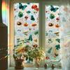 Laser-printed Forest Flora and Fauna Glass Door and Window Static Cling Decorative Stickers