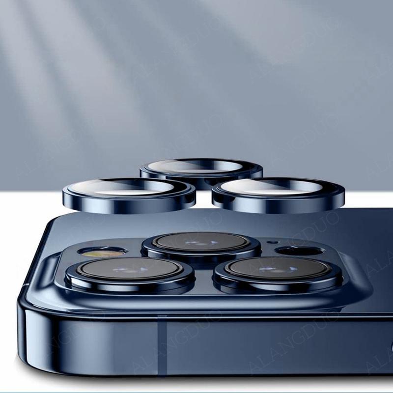 Модная защитная пленка для камеры, металлическое кольцо для объектива, стекло для IPhone 15Pro Max 13 14 11 12 Pro, стекло для объектива, противоударный чехол