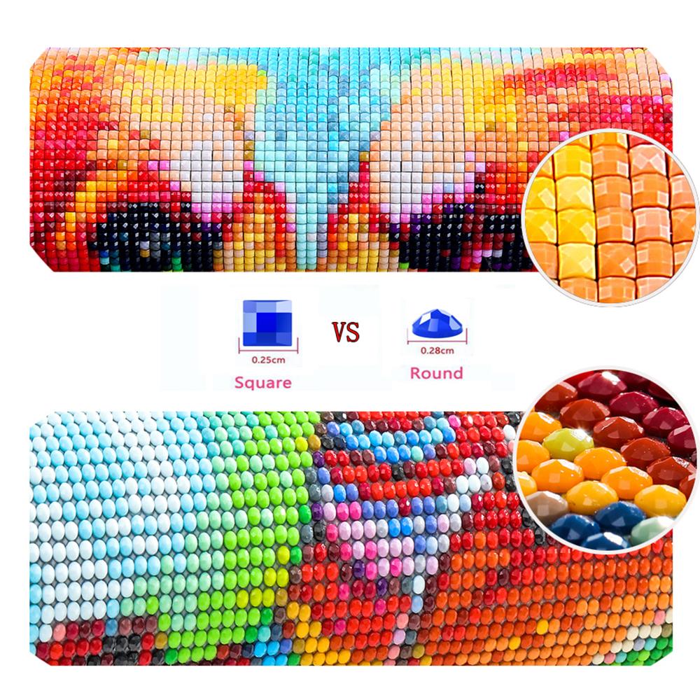 Diy Large Size Beautiful Street Scenery Diamond Painting Art Kits 5D Full Diamond Mosaic Embroidery Rhinestone Picture Wall Decor J3990