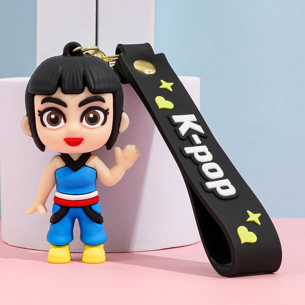 Аниме фильм Kpop Охотники на демонов Девушки Дерпи Брелоки Кукла Милый Тигр Экшн Модель Игрушка Коллекция Подарки