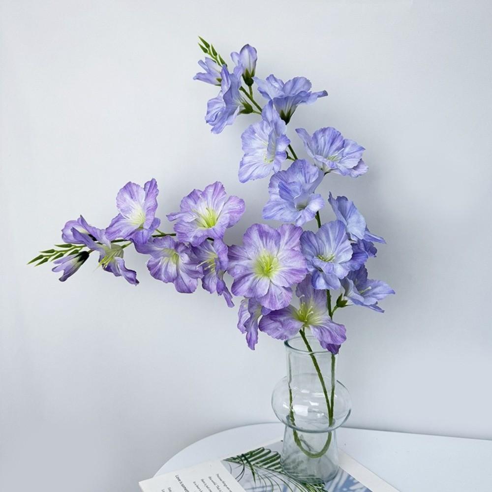 Silk Artificial Flower 80cm Silk Fake Bloom New Simulation Gladiola Flower  Home
