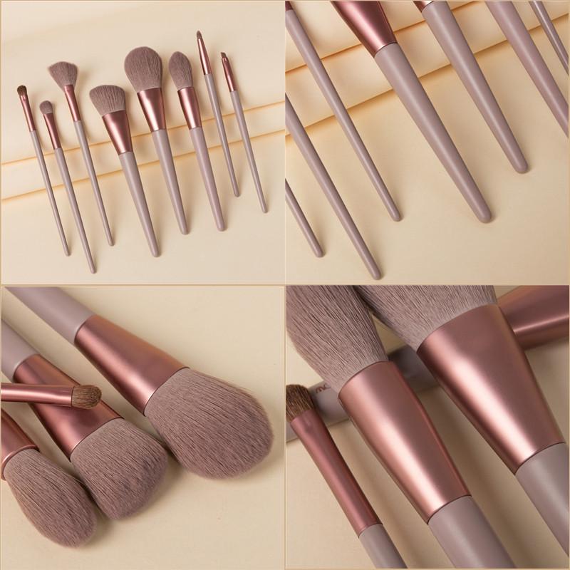Набор кистей для макияжа, 8 шт., мягкие кисти для пудры для волос, кисти для макияжа, кисти для растушевки теней для век, косметический инструмент