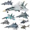 1 шт. DIY 3D Пазл Сборка Коллекция Игрушки Танк Т14 Истребитель F14 F22 J35 Вертолет AH64 Модель Украшение Строительные Блоки Игрушка