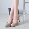 Casual Shoes Fashion Women Platform Pumps Round High Heels Office Shoes