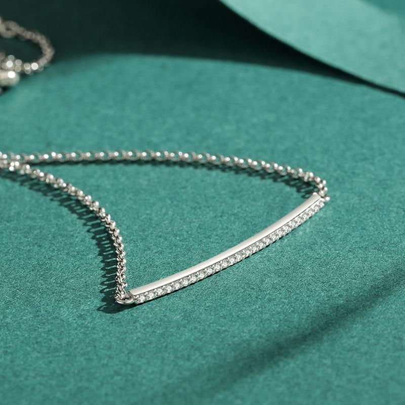 MODIAN Классический браслет-цепочка из стерлингового серебра 925 пробы с ослепительным фианитом для женщин, элегантные свадебные украшения