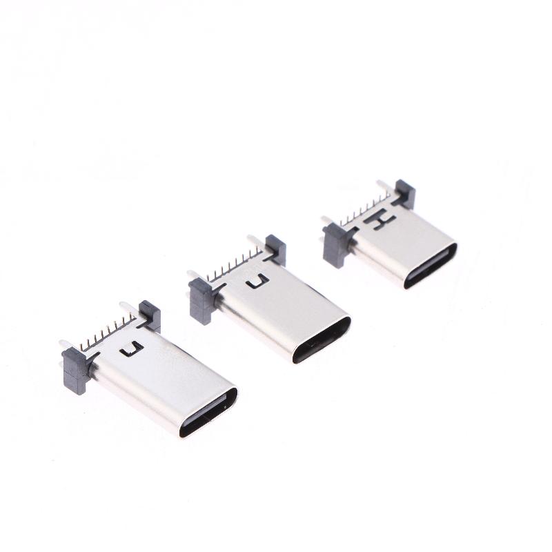Разъем USB Type C Female 16-контактный, 180 градусов, для промышленных устройств, DIY сборки