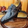 Модные Элегантные Черные Мужские Лоферы Модная Платье Формальная Костюмная Обувь Дышащая Кожа Ручной Работы Стиль Монк Нескользящая Взрослая Обувь