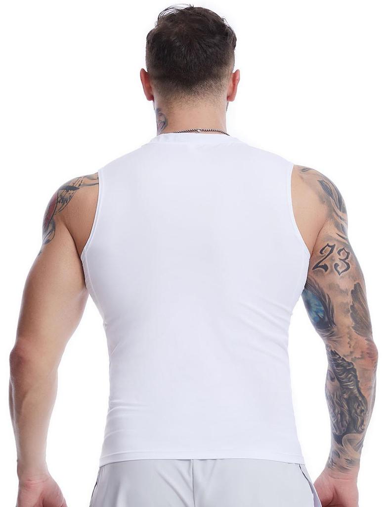 Men's Quick-Dry Silk Grid Sports Vest: Spring/Summer Base Layer for Training, Running, and Basketball