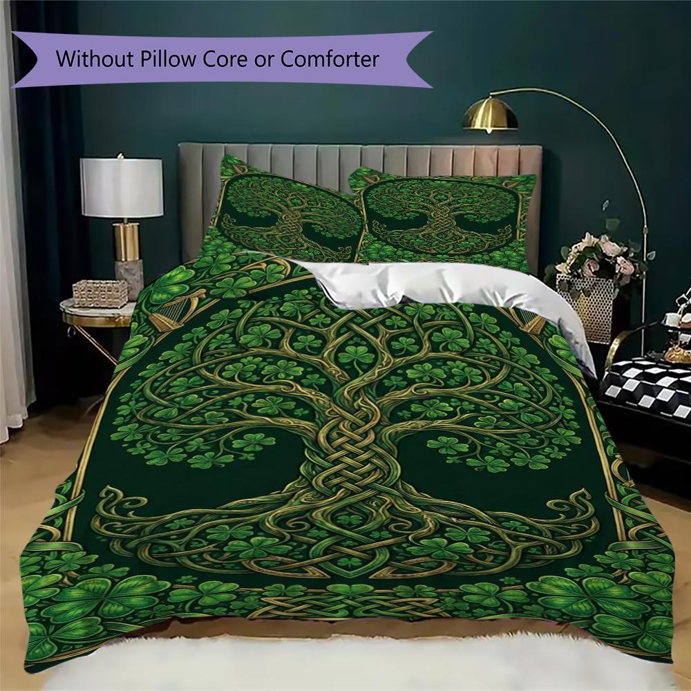 Tree of Life Pattern Bedding uilt Set uilt Cover Pillowcase Home Decoration Birthday Gift (1 * duvet cover + 2 * pillowcase without core)144