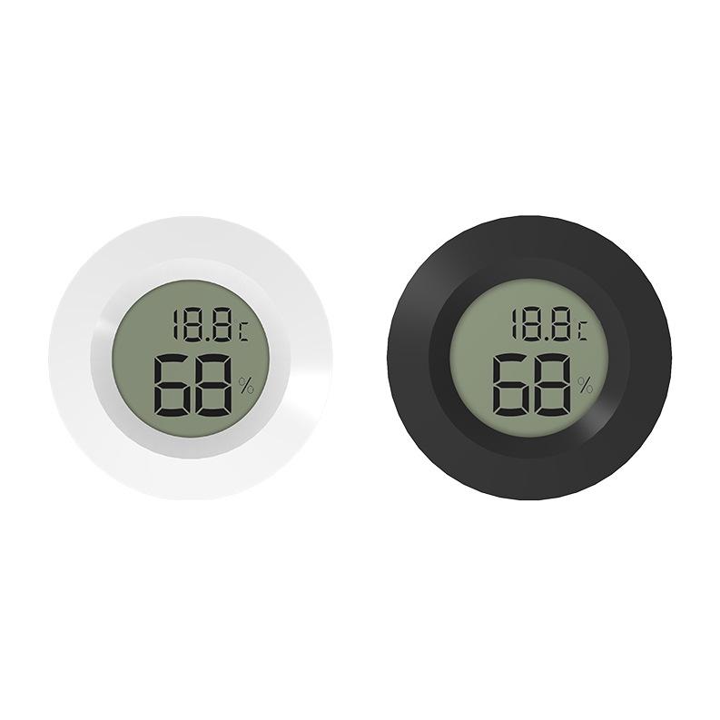 Круглый встраиваемый цифровой термогигрометр для террариумов - акриловый монитор температуры и влажности