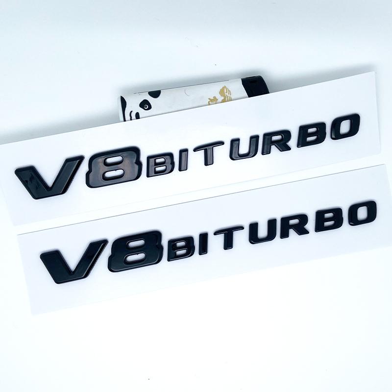 Apply to Letters G63 G65 V8 Biturbo V12 Biturbo Emblem for Mercedes Benz W463 Car Side Fender Trunk Nameplate Logo Sticker fff1