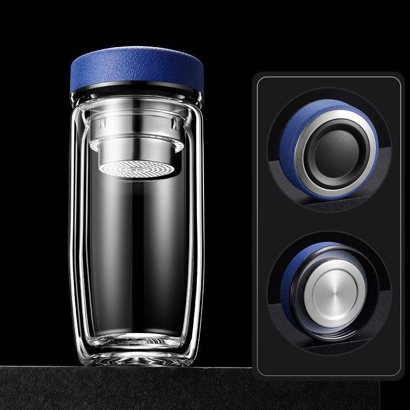 Двухслойная стеклянная чашка. Чашка для гусиного яйца. Чашка для чая. Устойчивая к ожогам и высоким температурам. Бытовая стеклянная чашка для чая. Чашка для воды с рекламной печатью.