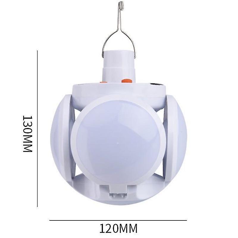 LED Solar Lamp Folding Football Light Portable Outdoor Emergency Lighting Tool