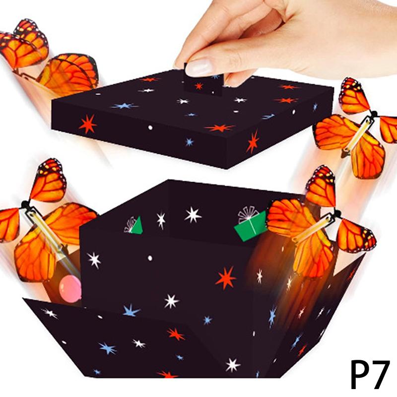 Surprise Flying Butterfly Explosive Gift Box Box Birthday Party Graduation Ceremony Year Blessing Easy Installation 2024