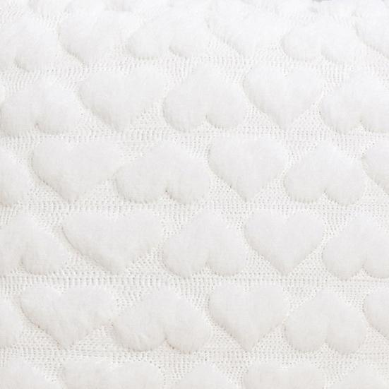 Наволочка с 3D-узором в виде сердца, короткая плюшевая наволочка со скрытой застежкой-молнией