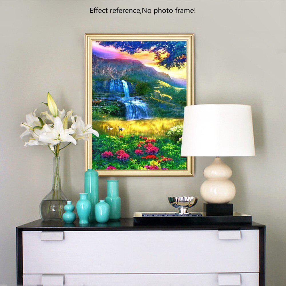Diamond Painting Scenic Waterfall Full Round Rhinestone Picture Embroidery Sale Diamond