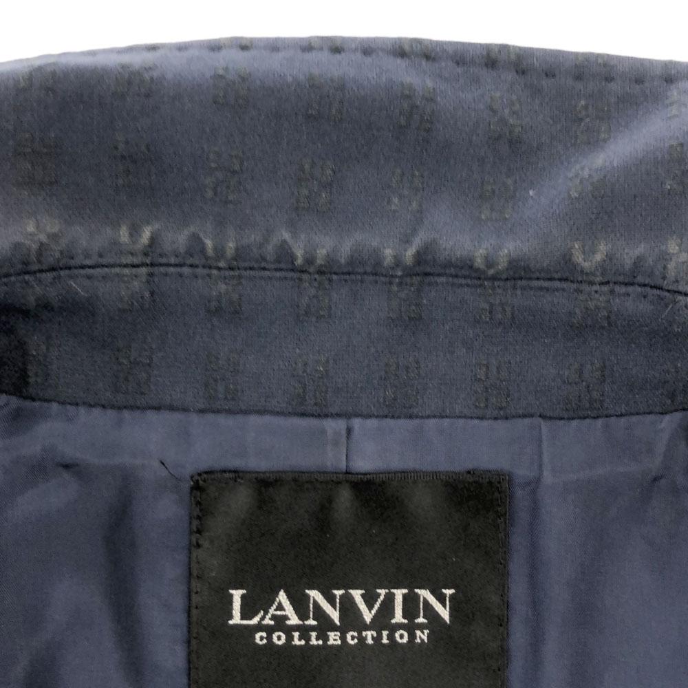 LANVIN LA COLLECTION сделано в Японии Жакет приталенного кроя с длинными рукавами в клетку Женский Б/у