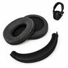 Black Replacement Earpads Round Memory Foam Ear Pads  For Sony MDR-Z600 V600 V900 V900HD V7509