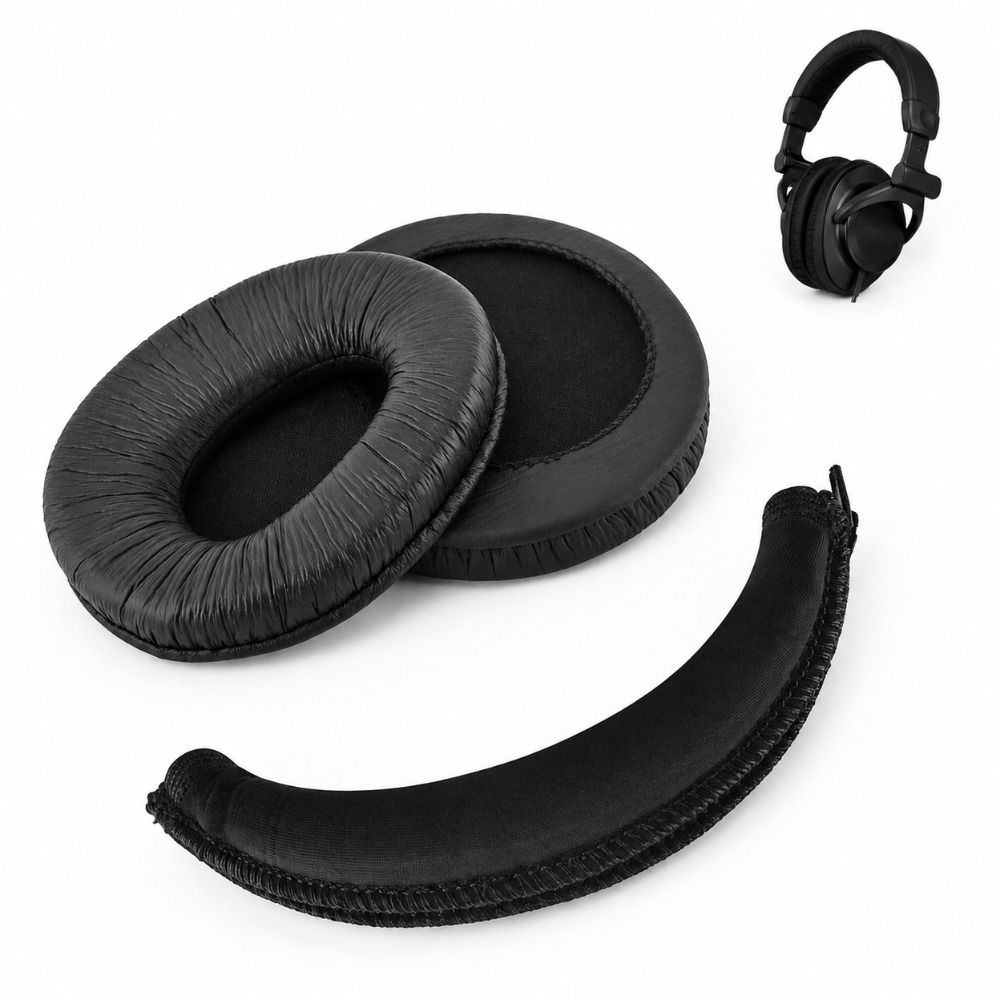 Soft Foam Headphone Cushions Round Memory Foam Ear Pads For Sony MDR-Z600 V600 V900 V900HD V7509
