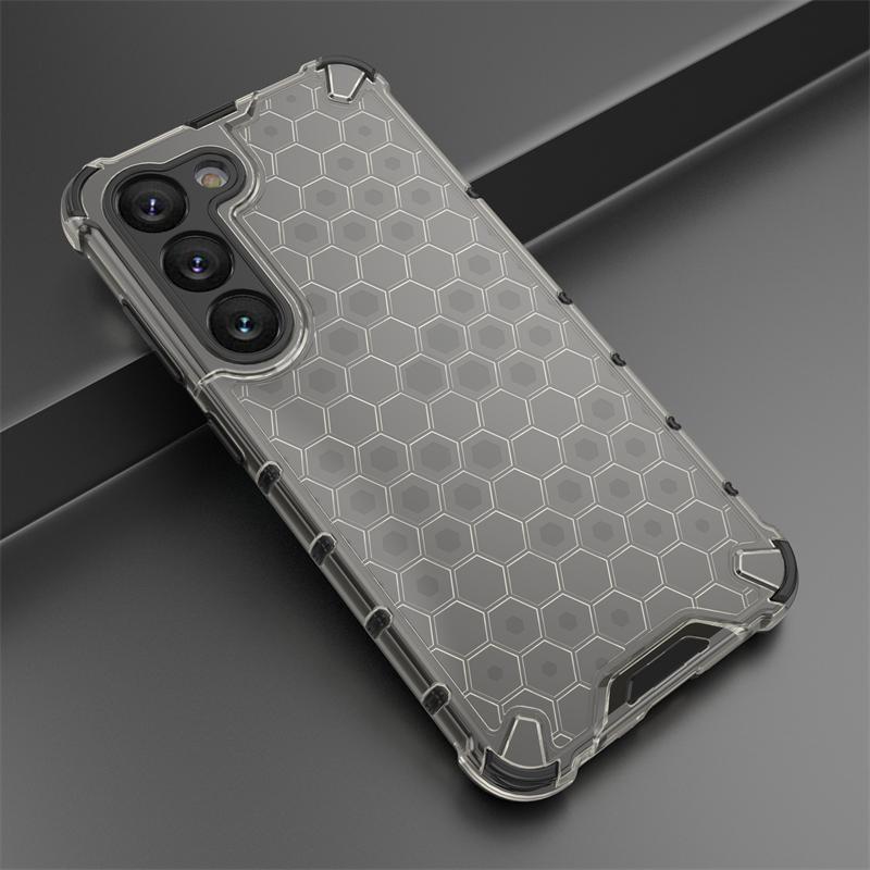 Сотовая ударопрочная для Samsung Galaxy S23 Чехол Бронированный Capa S23 Plus Ultra S22 S21 S23 FE S20 Чехол Прозрачный TPU PC Защита