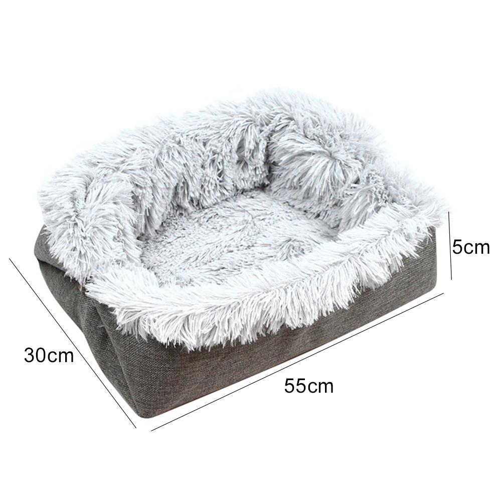 Коврик для домашних животных 2 в 1, складной плюшевый коврик для кошек, домика для собак, спальная кровать, теплый коврик, ковер