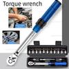 High Precision AdjustableTorque Preset Wrench 2-24Nm 1/4Inch RatchetQuick-Release Tool for Automotive Repairs and MechanicalWork