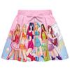Fashion Girls KATSEYE Print Sets Short Sleeves T-Shirt Top Skirt Bag