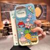Cute 3D Patrick Star Toy Cartoon for 16 Pro Max 15 Plus 14 Pro 13 12 11 X XS XR 7 8 SE 16E White Acrylic Hard Phone Case