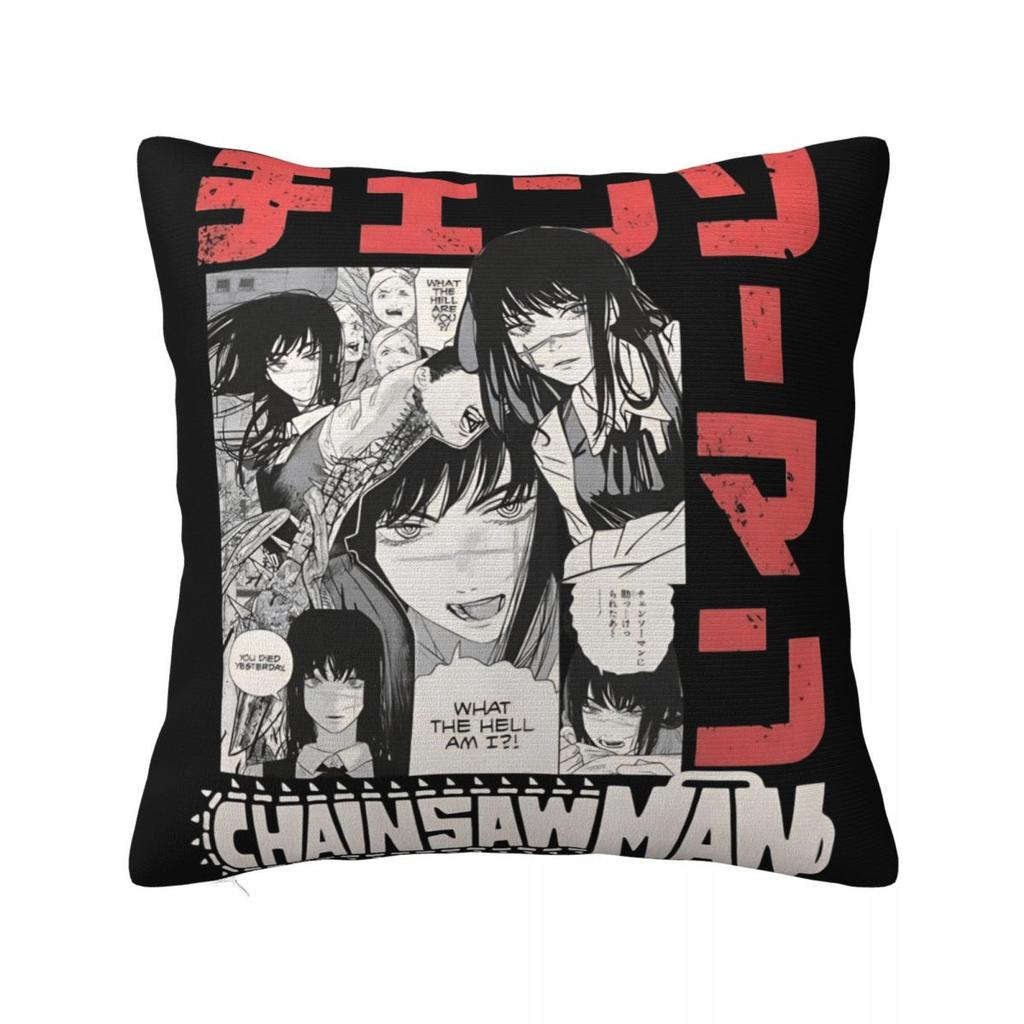 Yoru Chainsaw Man War Devil Pillow Covers Car Asa Mitaka Cushion Cover Cool Home Decoration Pillow Cover 40*40