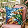 Classic Leaf Glass Cushion Cover Soft Plush Throw Pillow Cover  DoubleSided Decorative Cushion Case  Sofa Bedroom Home Decor