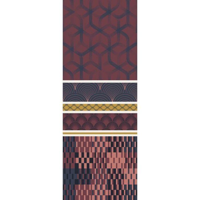 Complete Reversible Duvet Cover Pack for Bed 180 X 200 Cm "King Size" Stella Choco