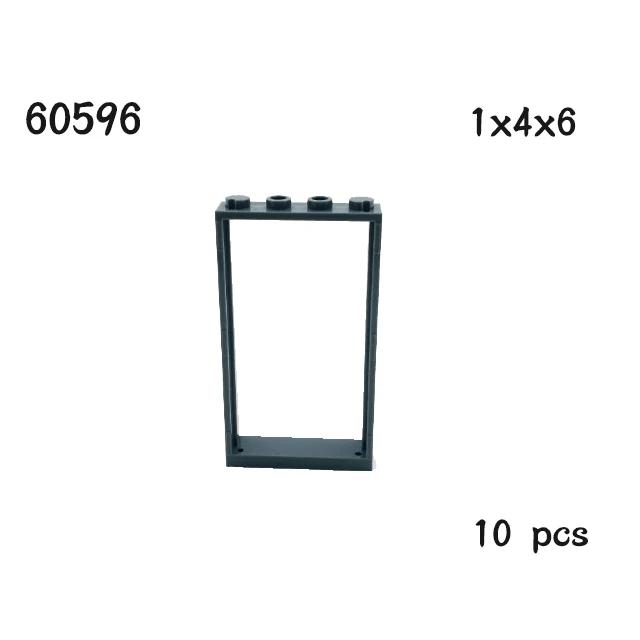 MOC Parts House Деталь 1x4x6 Рама двери Умные окна 10 шт. 60596 60616 60803 57894 60623 60621 92589
