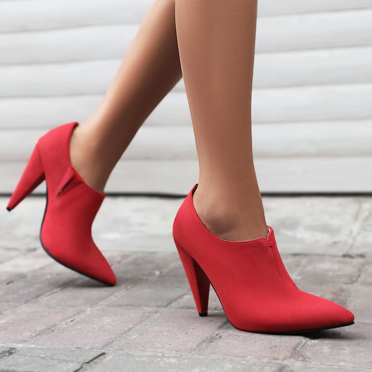 Женские туфли-лодочки, модные туфли на высоком каблуке с острым носком, вечерние, свадебные, пикантные весенне-осенние туфли, черные, красные, желтые, синие, размеры 34-43