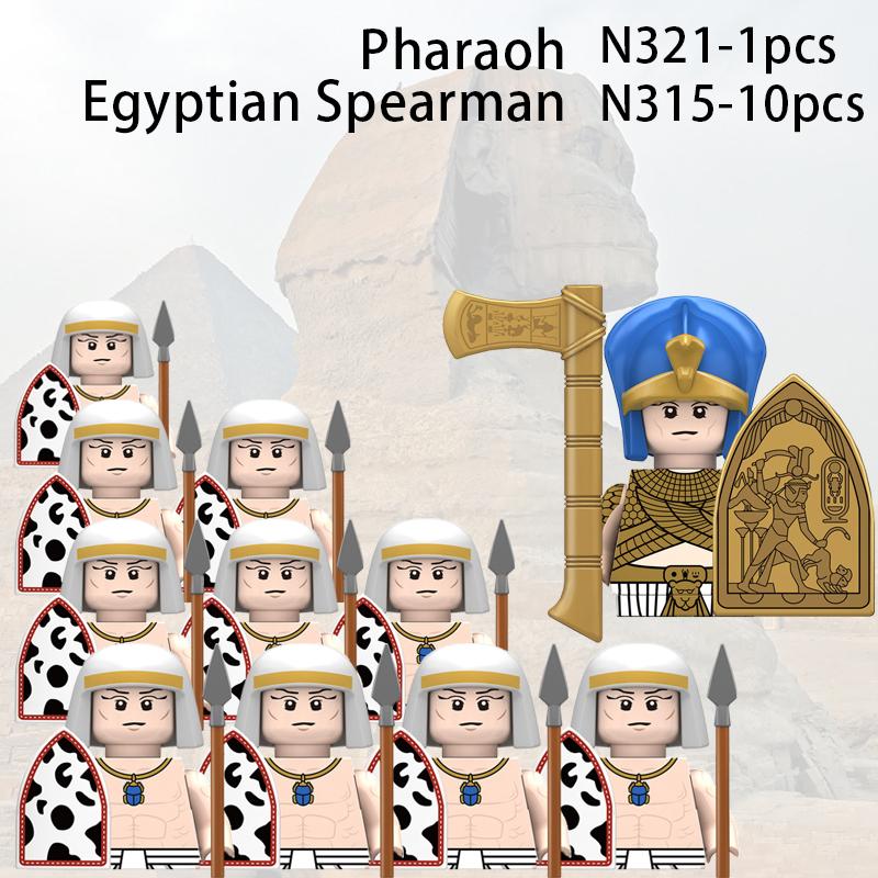 11 шт. средневековый тевтонский рыцарь строительный блок древний египетский солдат фигурка военный замок оружие аксессуары кирпичи игрушка детский подарок N321