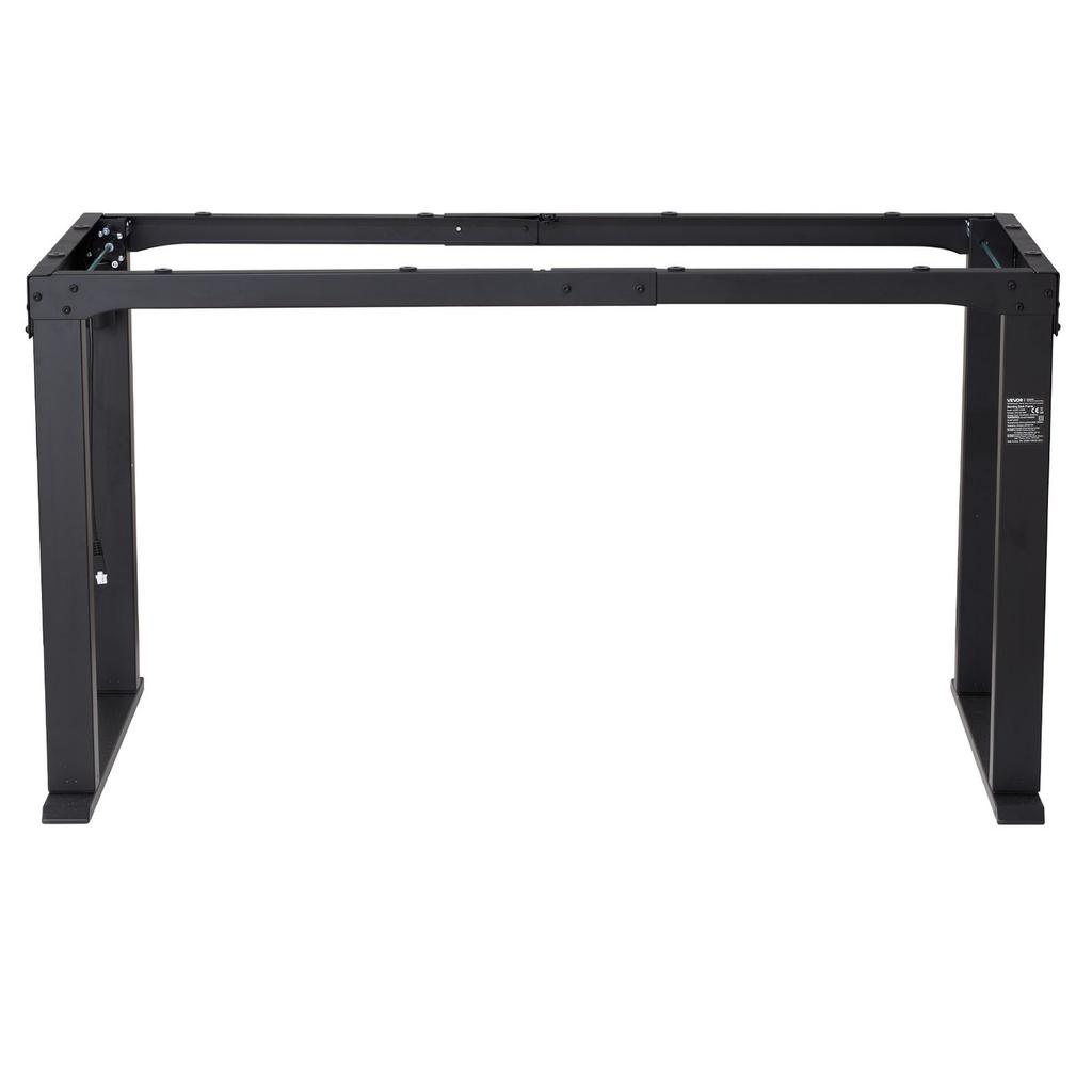4-Leg Standing Desk Frame, Electric Dual Motor Height Adjustable 70-117 cm, 4 Memory Height Settings Length Stand Up Table Legs, Sit to Stand Desk