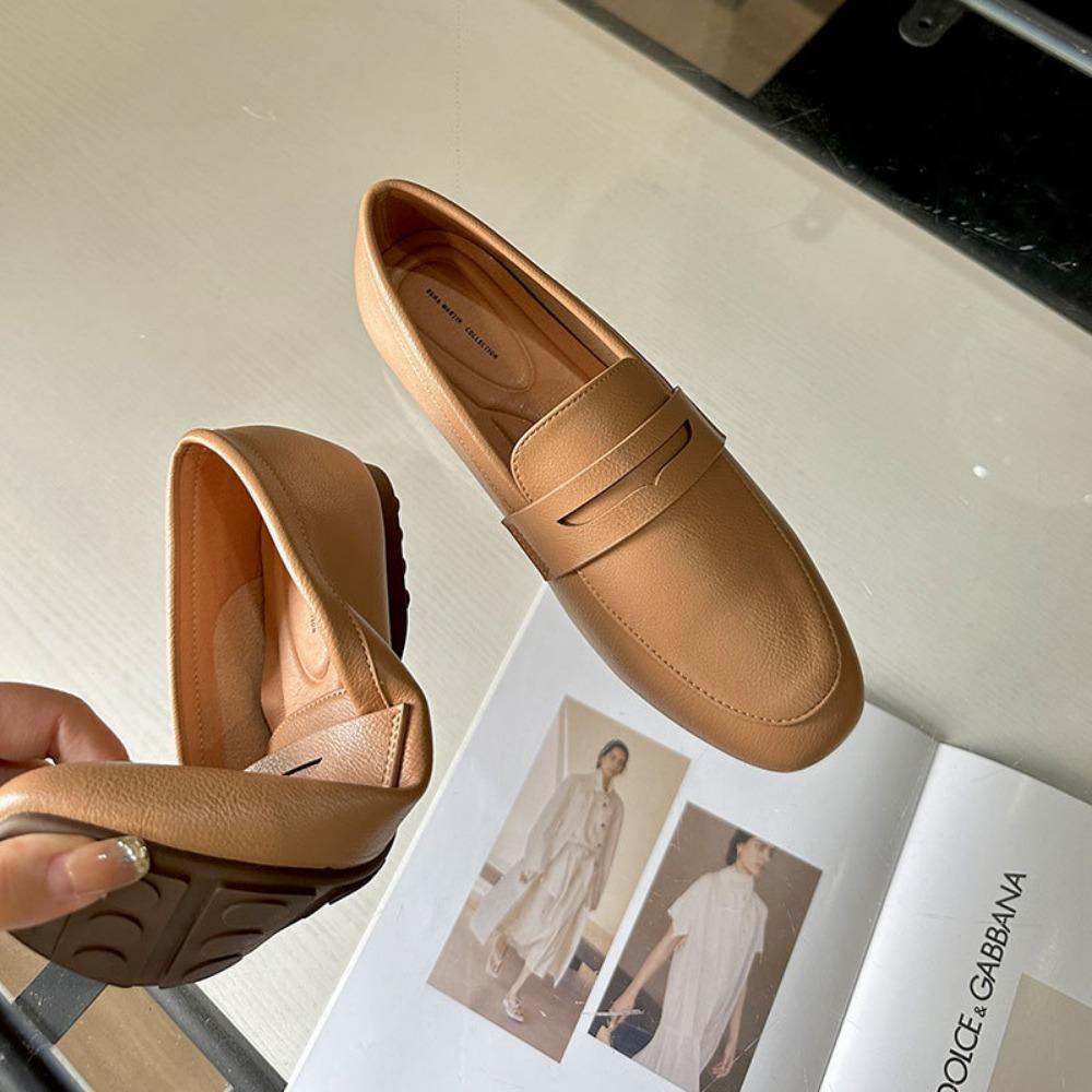 Женская обувь на плоской подошве Весна Лето Осень Мягкая подошва Балетки Простые Универсальные Женские лоферы Для работы Женская обувь на плоской подошве