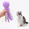 Игрушка для кошки Осьминог с пищалкой Пушистое щупальце Дразнилка Игрушка для кусания Устойчивая к жеванию игрушка Осьминог Интерактивная игрушка для питомца для кошек