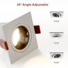 LED Recessed Downlights Anti-glare Angle Adjustable 7W 12W AC85-265V Dimmable Ceiling Spotlight Indoor Bedroom Living Lighting