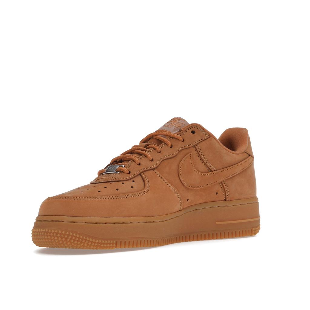 Nike Supreme X Air Force 1 Low SP Box Logo - Wheat Unisex Sneakers Tan Flax Gum-Light-Brown DN1555-200