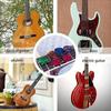 40pcs Colorful Celluloid Guitar with 1pc Storage Box Plectrums for Bass Guitars Variety Thickness Assorted Picks