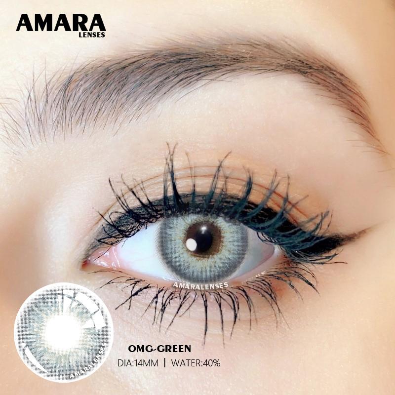 AMARA LENSES 1 пара цветных контактных линз OMG SERIES для глаз, контактные линзы для карих глаз
