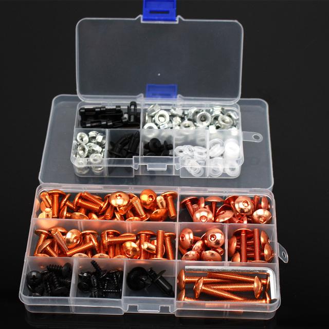 Комплект болтов обтекателя, полные комплекты винтов для SUZUKI GSXR750 SRAD 96-00 GSXR 750 GSX R750 750 GSX-R750 96 97 98 99 00, гайки, винты