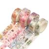 6 Rolls of Fresh Flower Bronzing and Paper Small Dream Diy Hand Account Sticker Border Decorative Tape