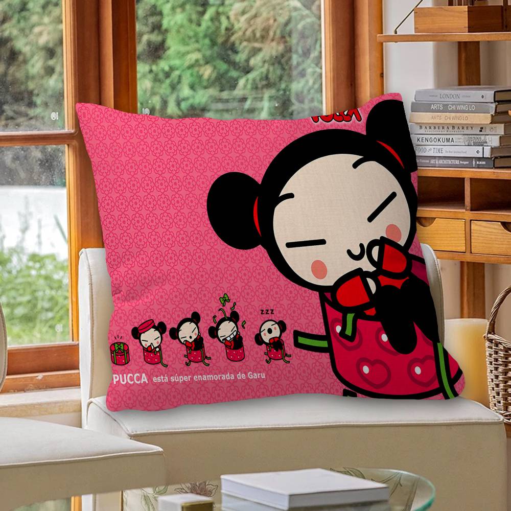Маленькая мультяшная наволочка P-Pucca Подушка Декоративная подушка для дивана Домашний декор Наволочка