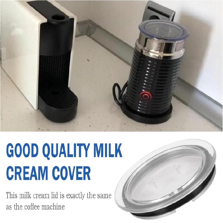 Milk Frother Lid Replacement Milk Frother Part Coffee Machine Spare Part Milk Frother Lid Accessory Plastic Texture